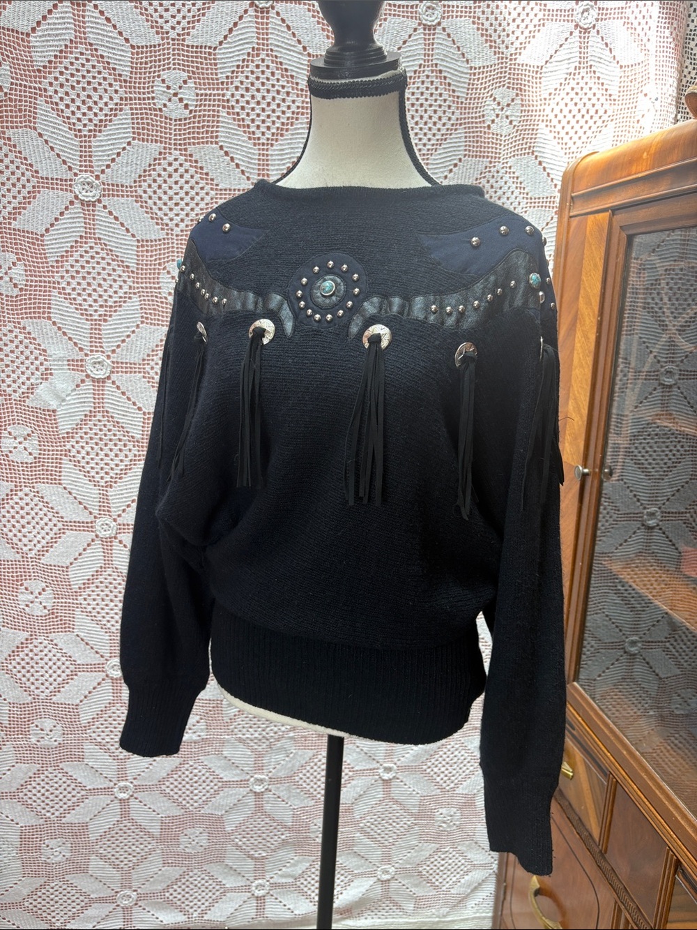 Vintage Western Silk/ Angora Blend Sweater